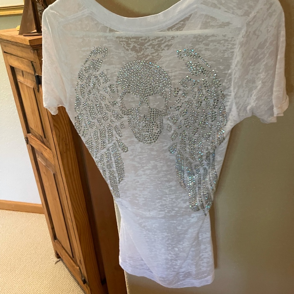 New w/o tag, Swarovski crystal tee/ small